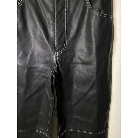 Free People The It Factor Vegan Leather Pants - Picture 5 of 8